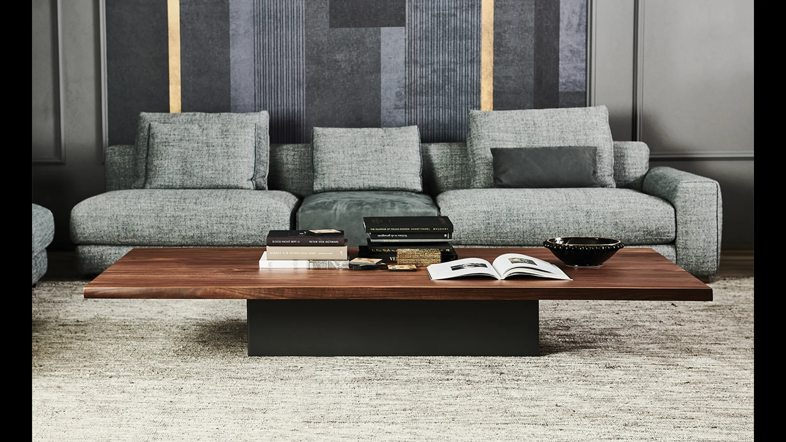 Tavolino Idem in noce canaletto di Cattelan Italia