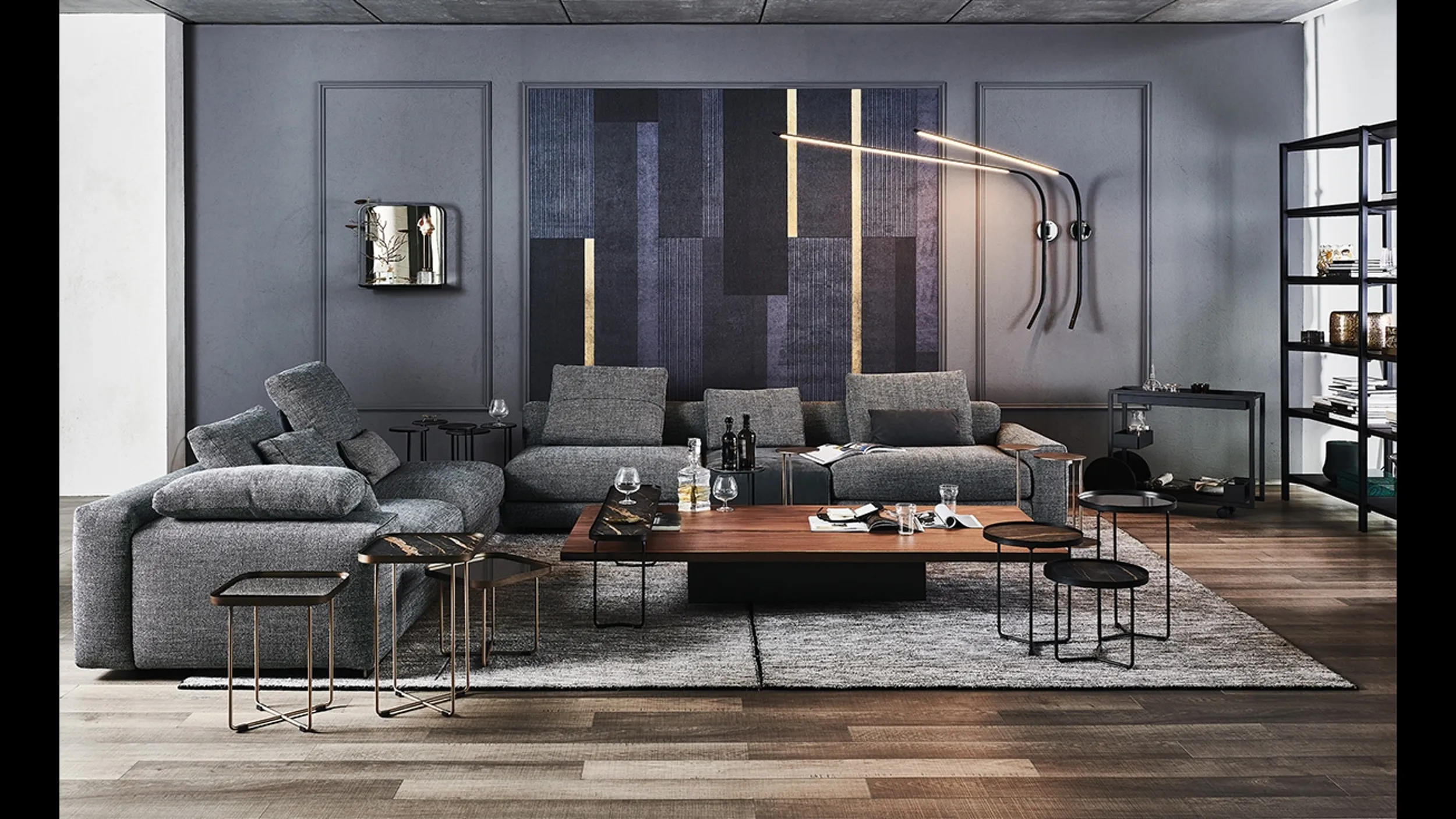 Tavolino Idem in noce canaletto di Cattelan Italia