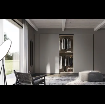 Armadio di design con anta scorrevole Line di Fimar