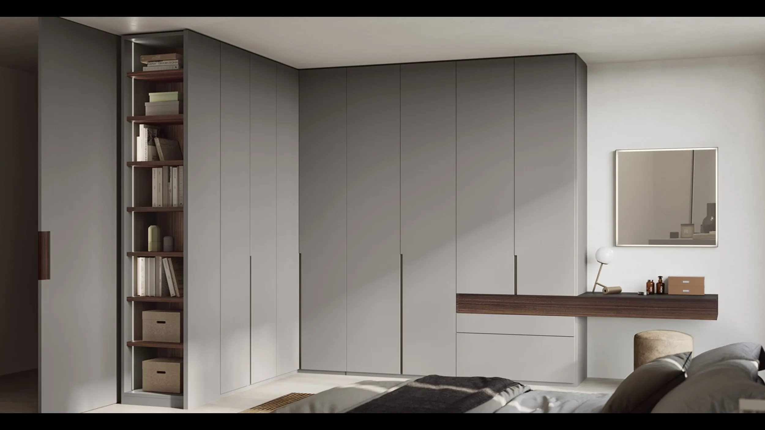 Armadio angolare con anta battente Tratto di Fimar