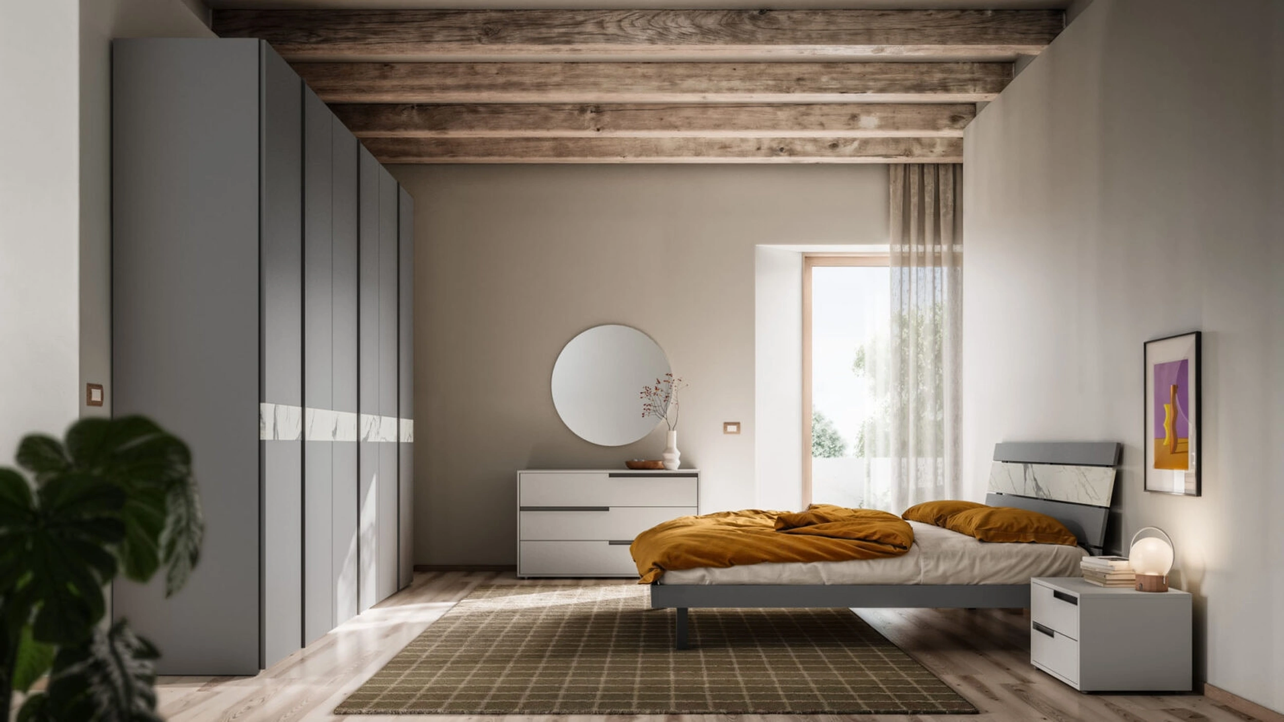 Letto con testiera Sogno Night 05 di Orme