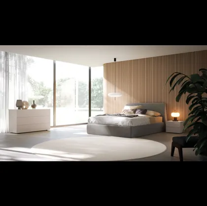 Letto Tessa Night 36 in tessuto imbottito di Orme