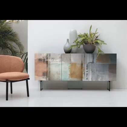 Madia in vetro con stampa digitale Dafne 162 di Target Point