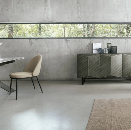 Madia Dalia 180 in laccato spazzolato di Target Point