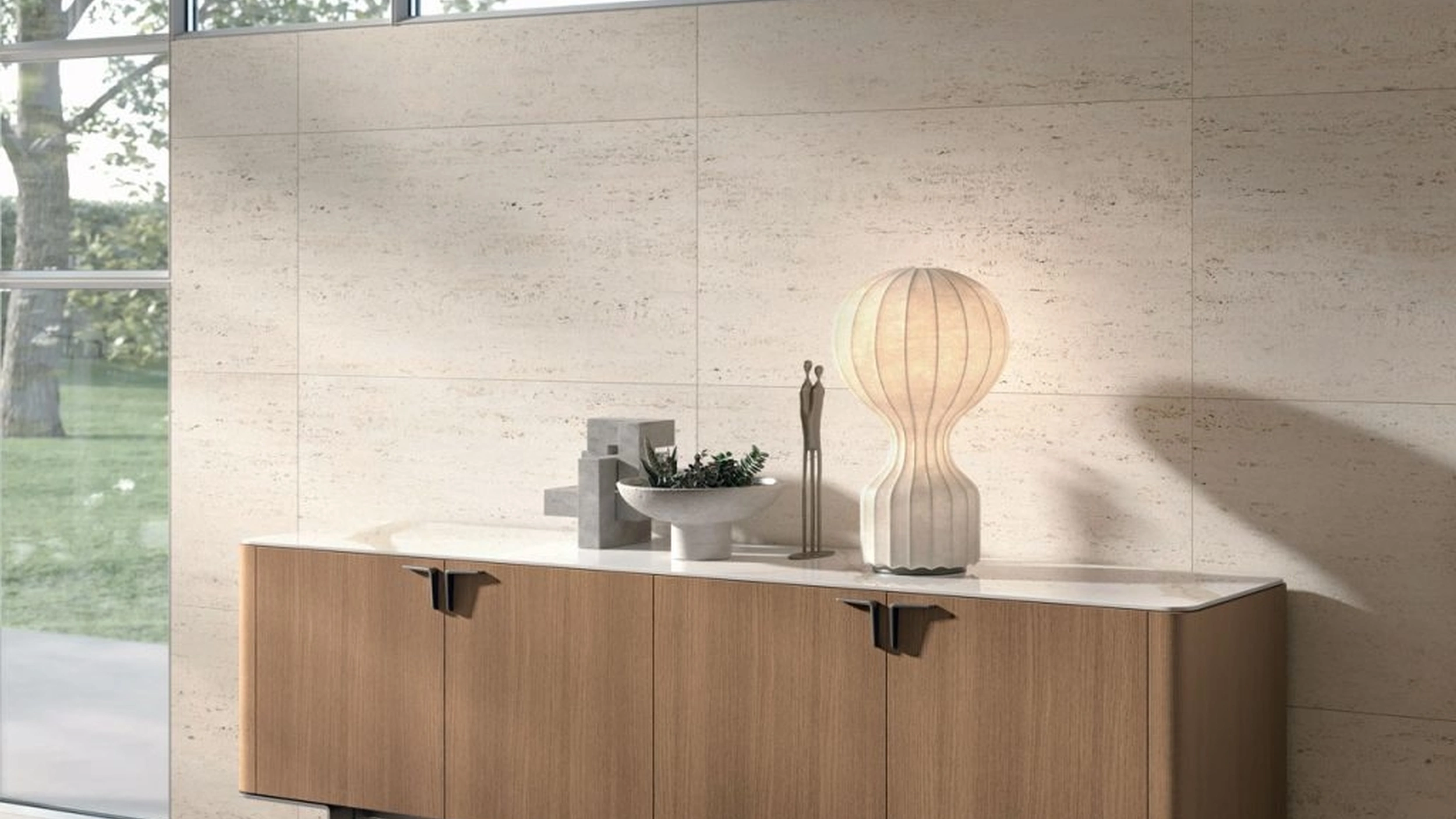 Madia Pandora in materico rovere cognac di Tomasella