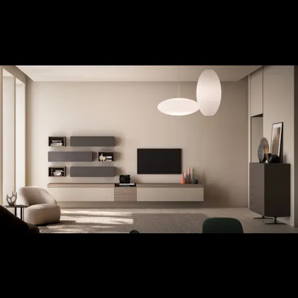 Parete Attrezzata sospesa Modulo Day 06 di Orme