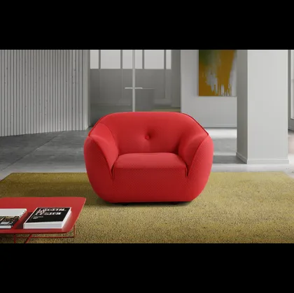 Poltroncina Bebop in tessuto imbottito di Egoitaliano