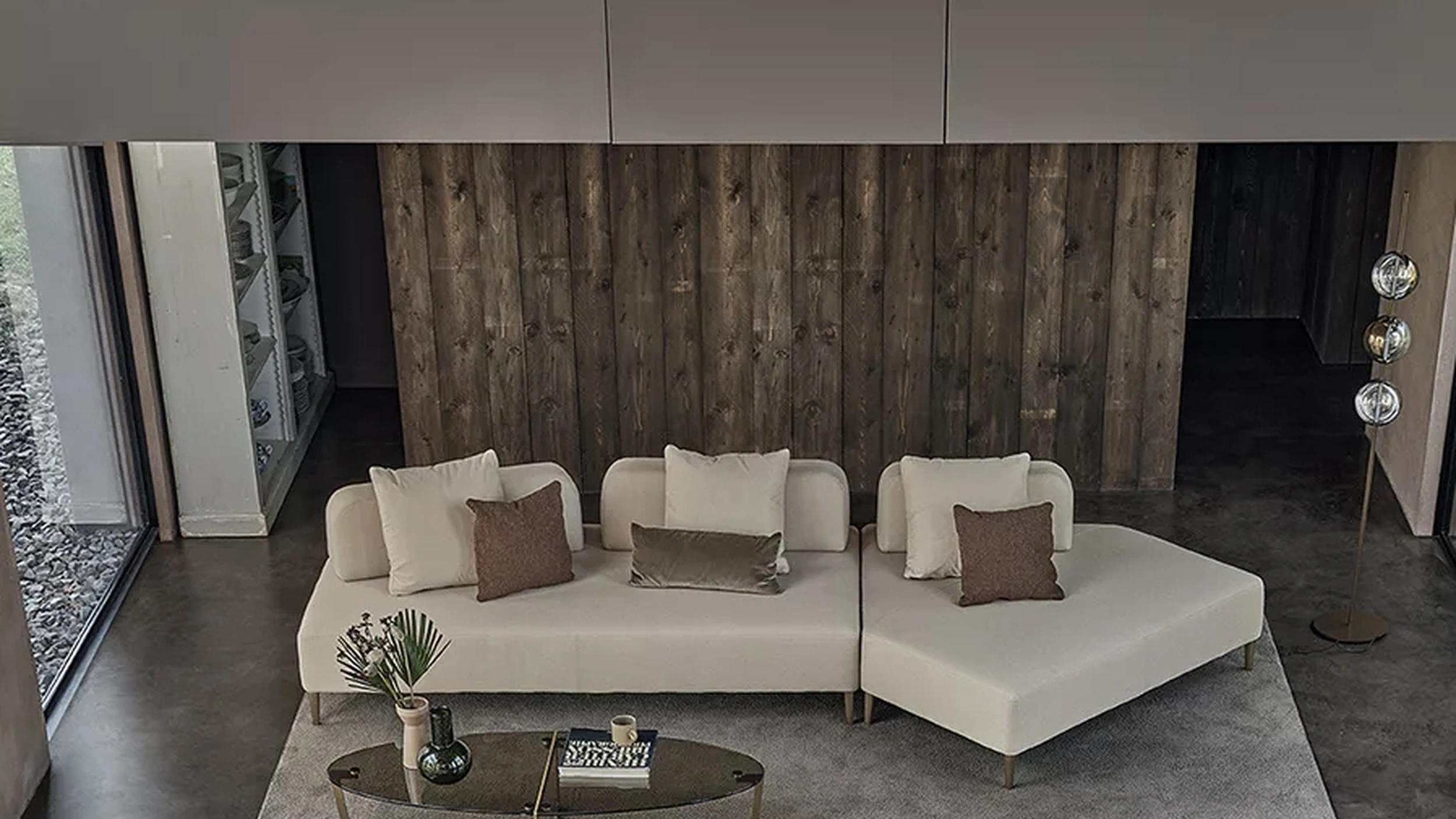 Divano con penisola Denver di Bontempi