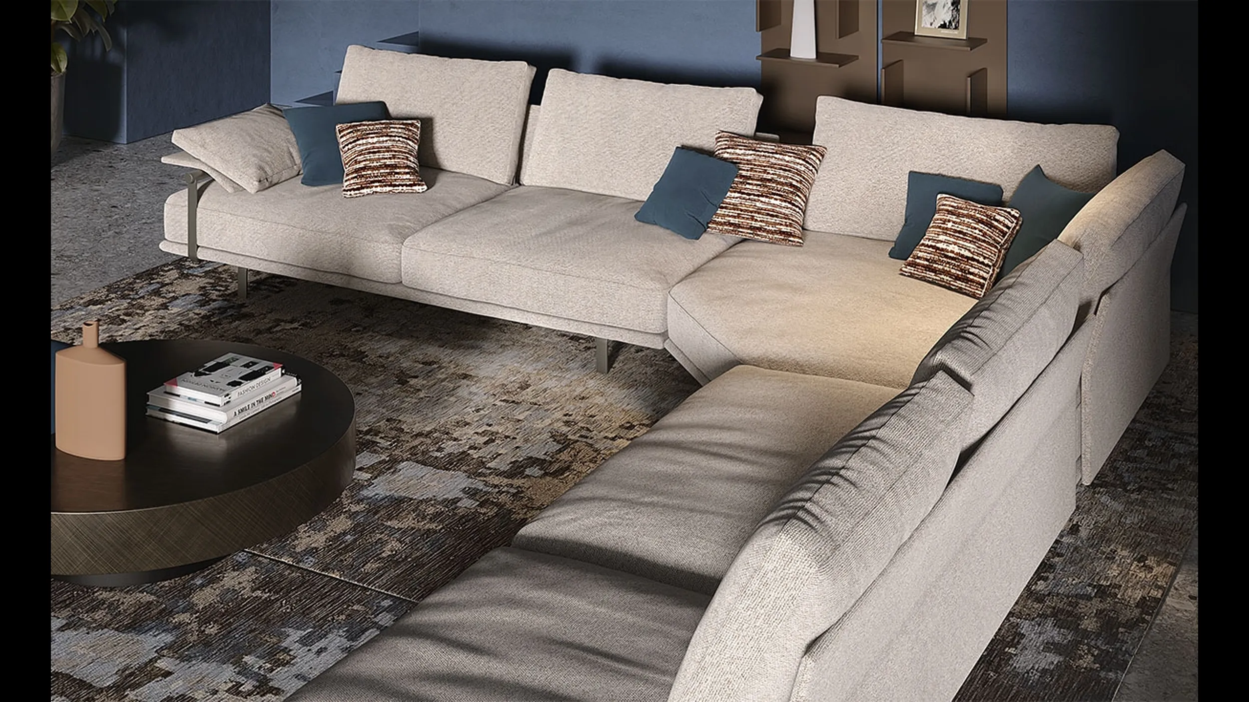 Divano angolare Heston di Cattelan Italia