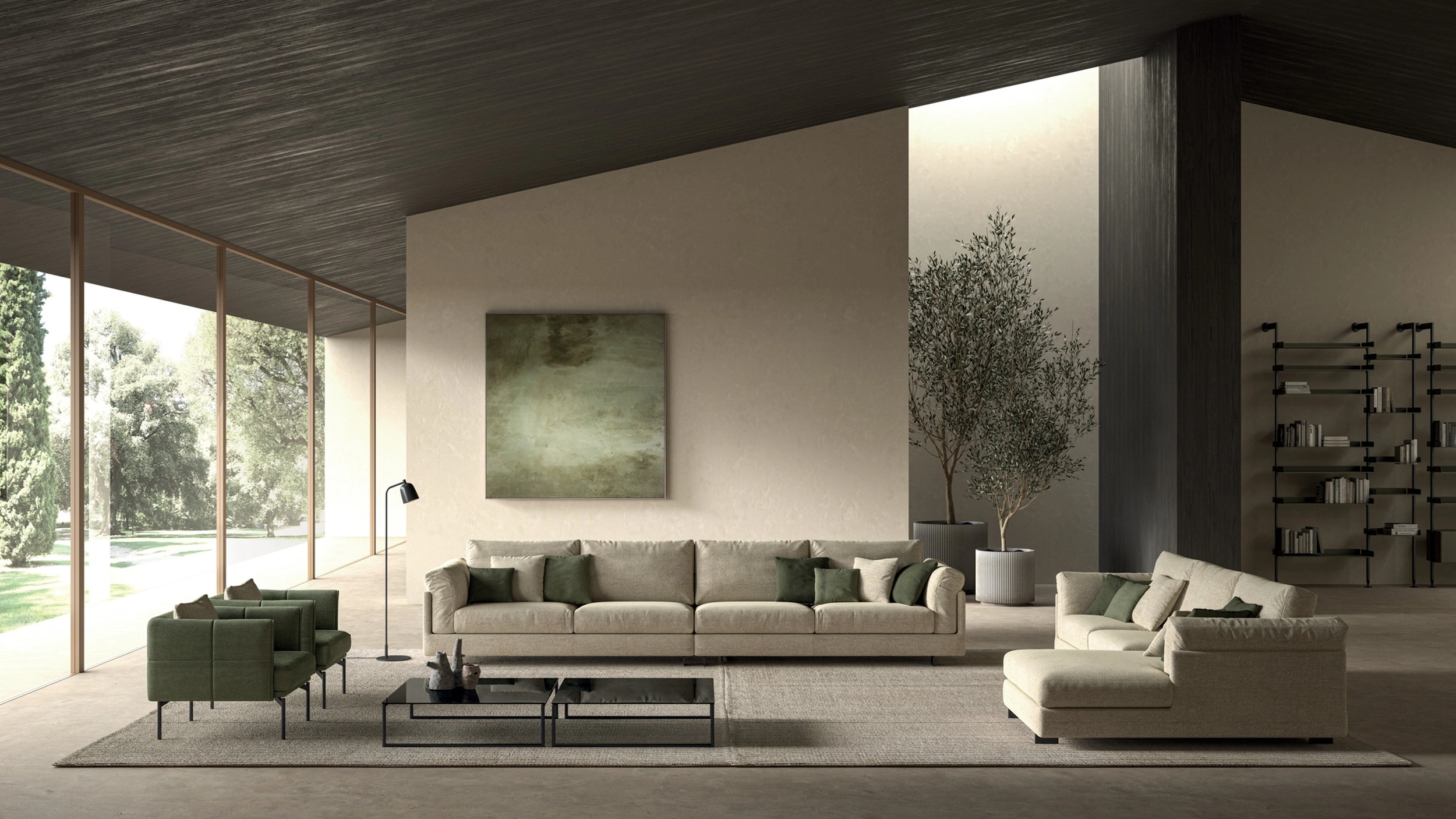 Divano lineare Zeno di Biba salotti