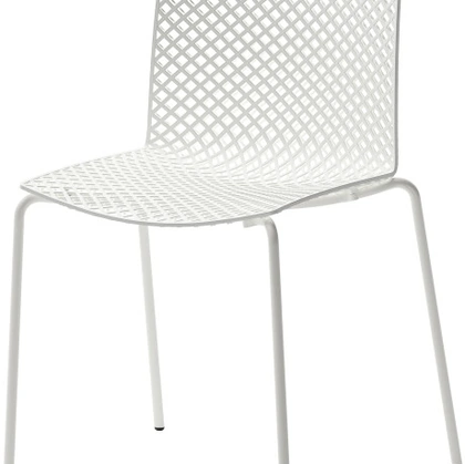 Sedia impilabile City in tecnopolimero con struttura in metallo di Veneta Cucine