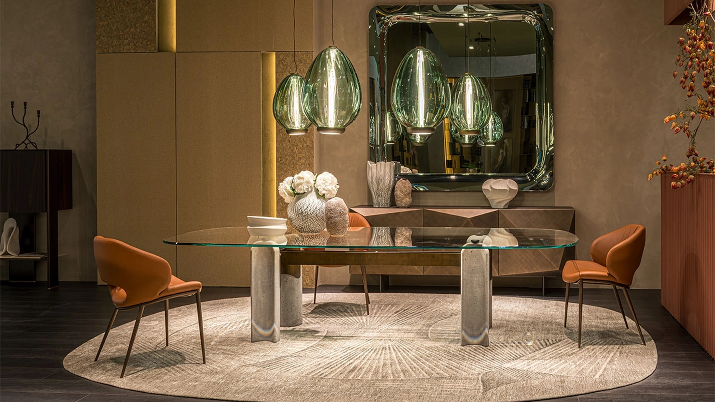 Tavolo Bilbao Glass di Cattelan Italia