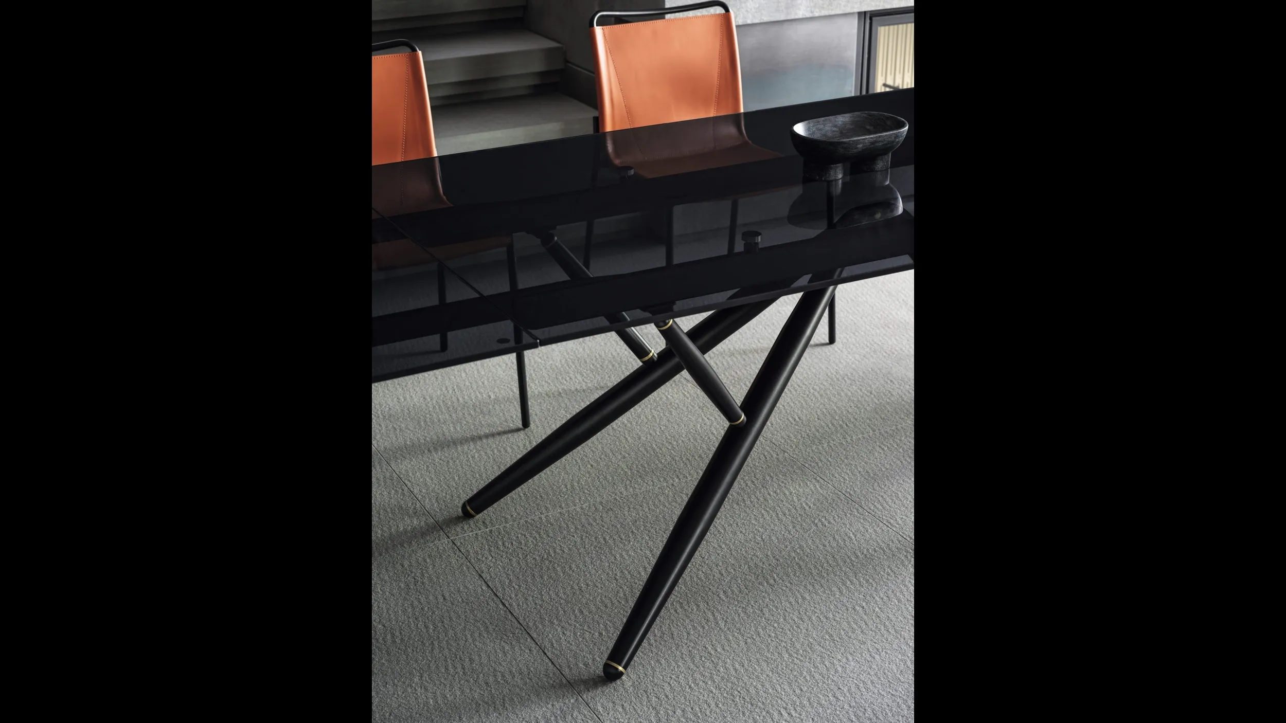 Tavolo allungabile Bridge in cristallo di Bontempi