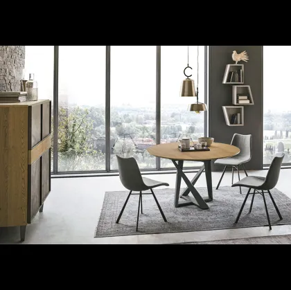Tavolo rotondo Cronos Wood di Target Point
