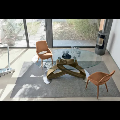 Tavolo Eclipse in vetro di Target Point