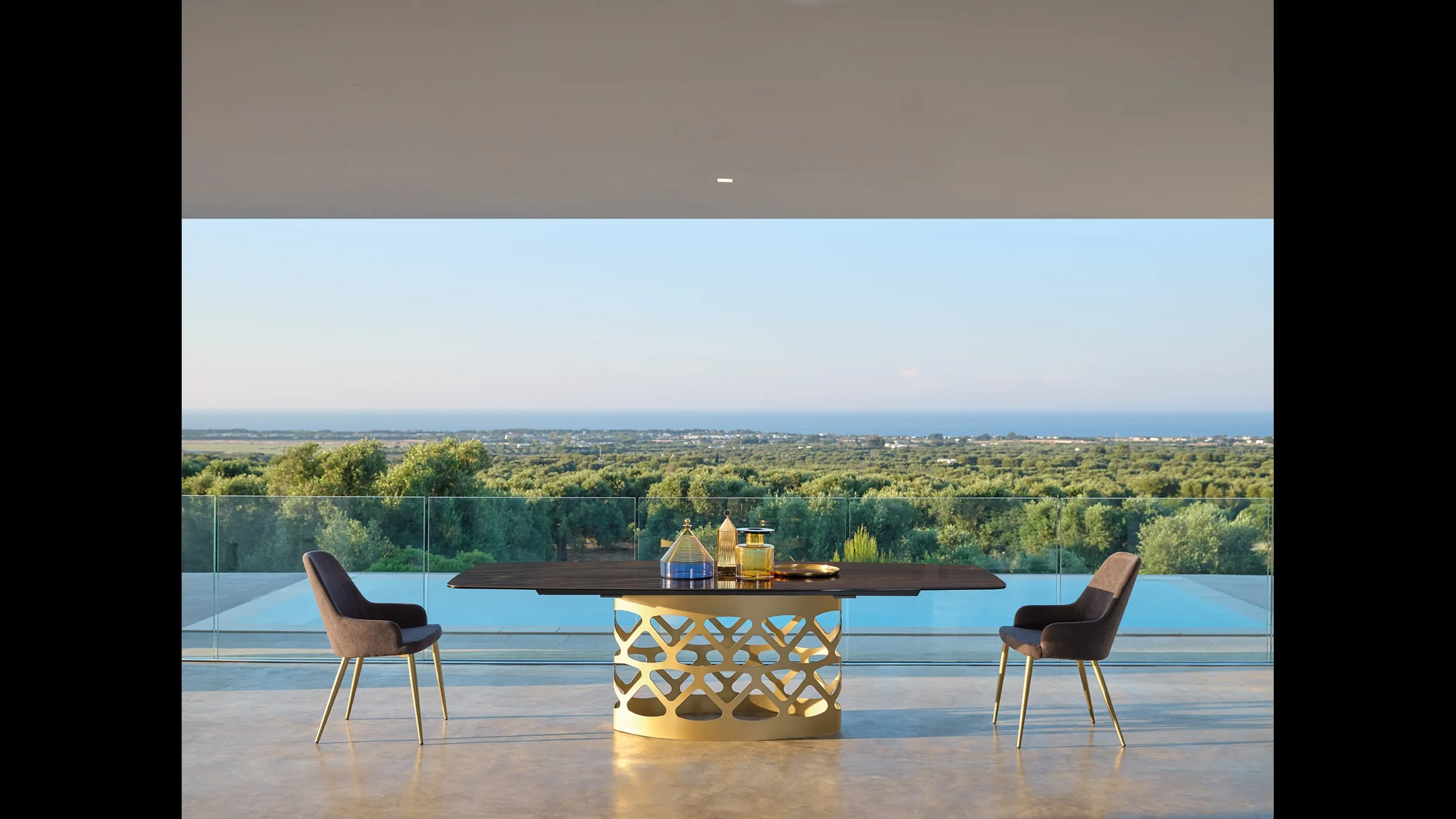 Tavolo Eclipse T56 Oro di Friulsedie