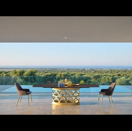 Tavolo Eclipse T56 Oro di Friulsedie