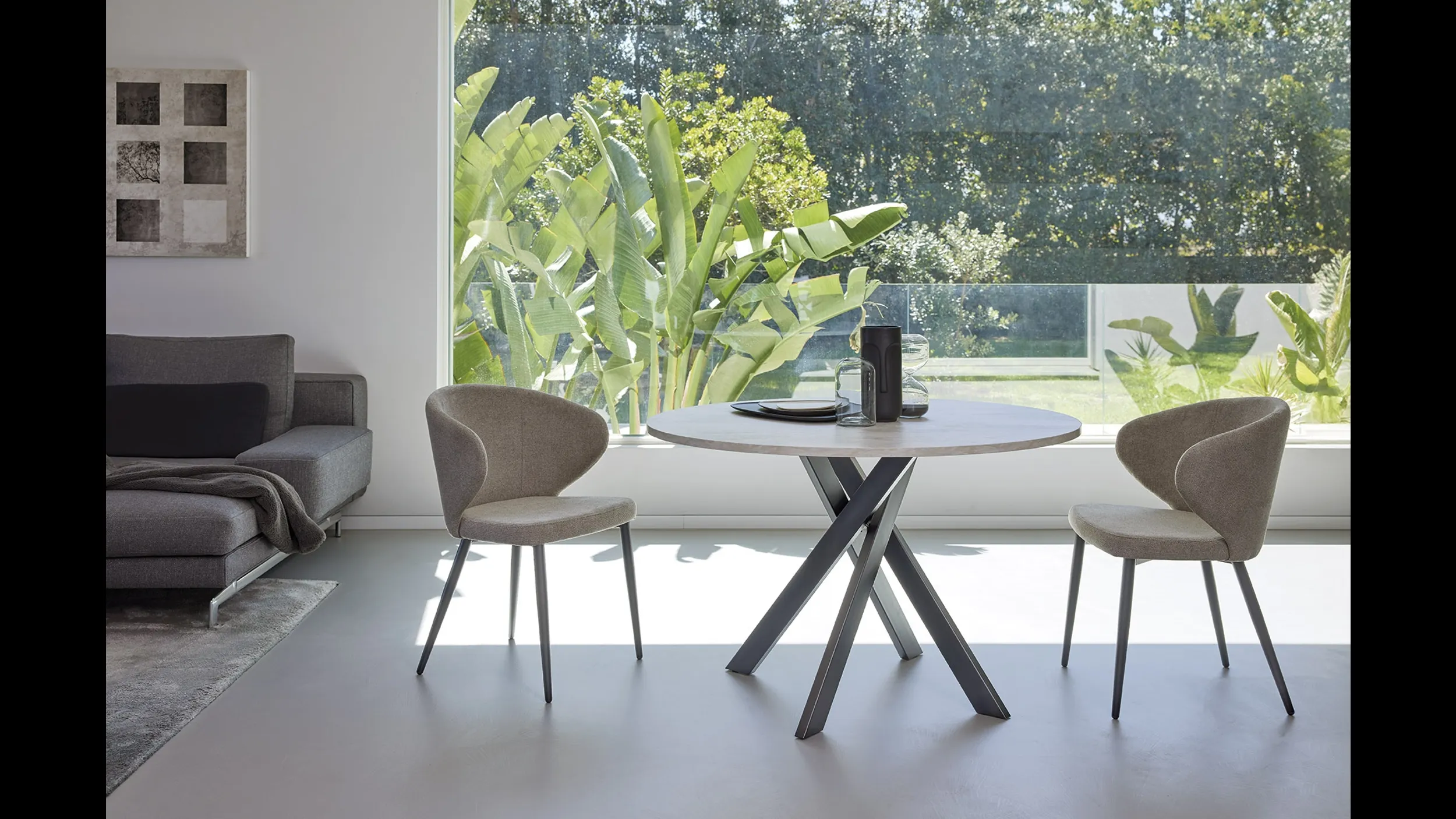 Tavolo rotondo Giotto T25 di Friulsedie