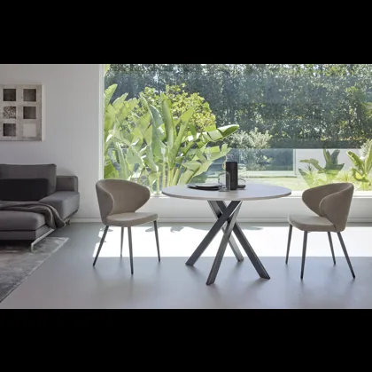 Tavolo rotondo Giotto T25 di Friulsedie