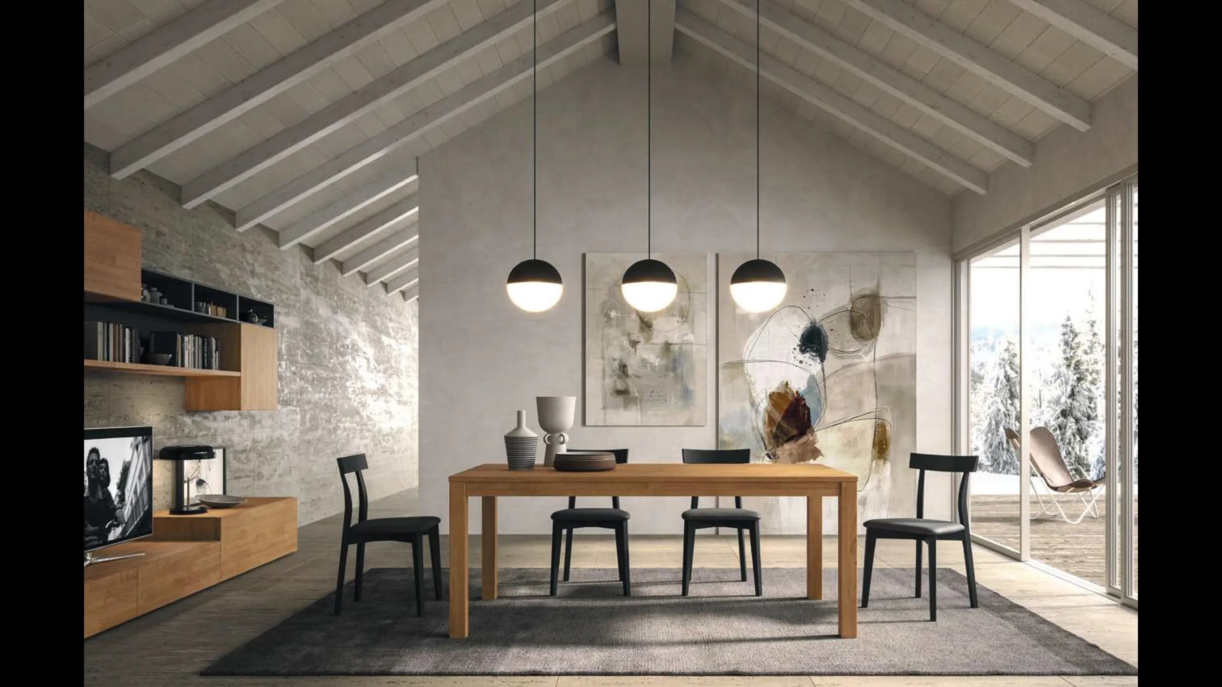 Tavolo estensibile in legno Seven di FGF Mobili