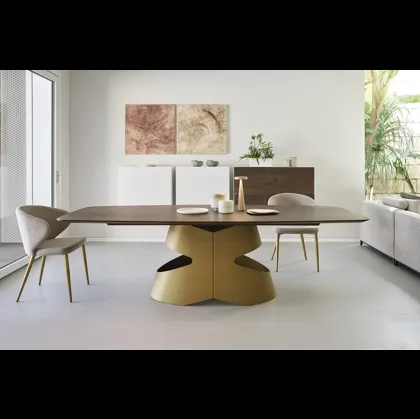 Tavolo Mirò T57 Oro Antico di Friulsedie