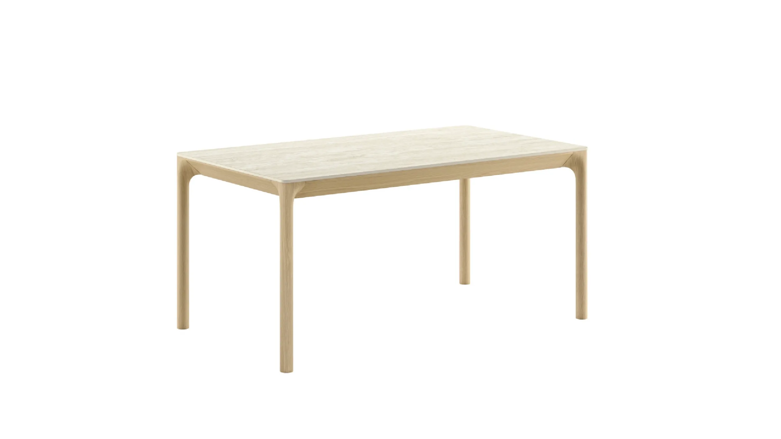 Tavolo allungabile Zeno Caranto con piano in ceramica e base in legno di Veneta Cucine