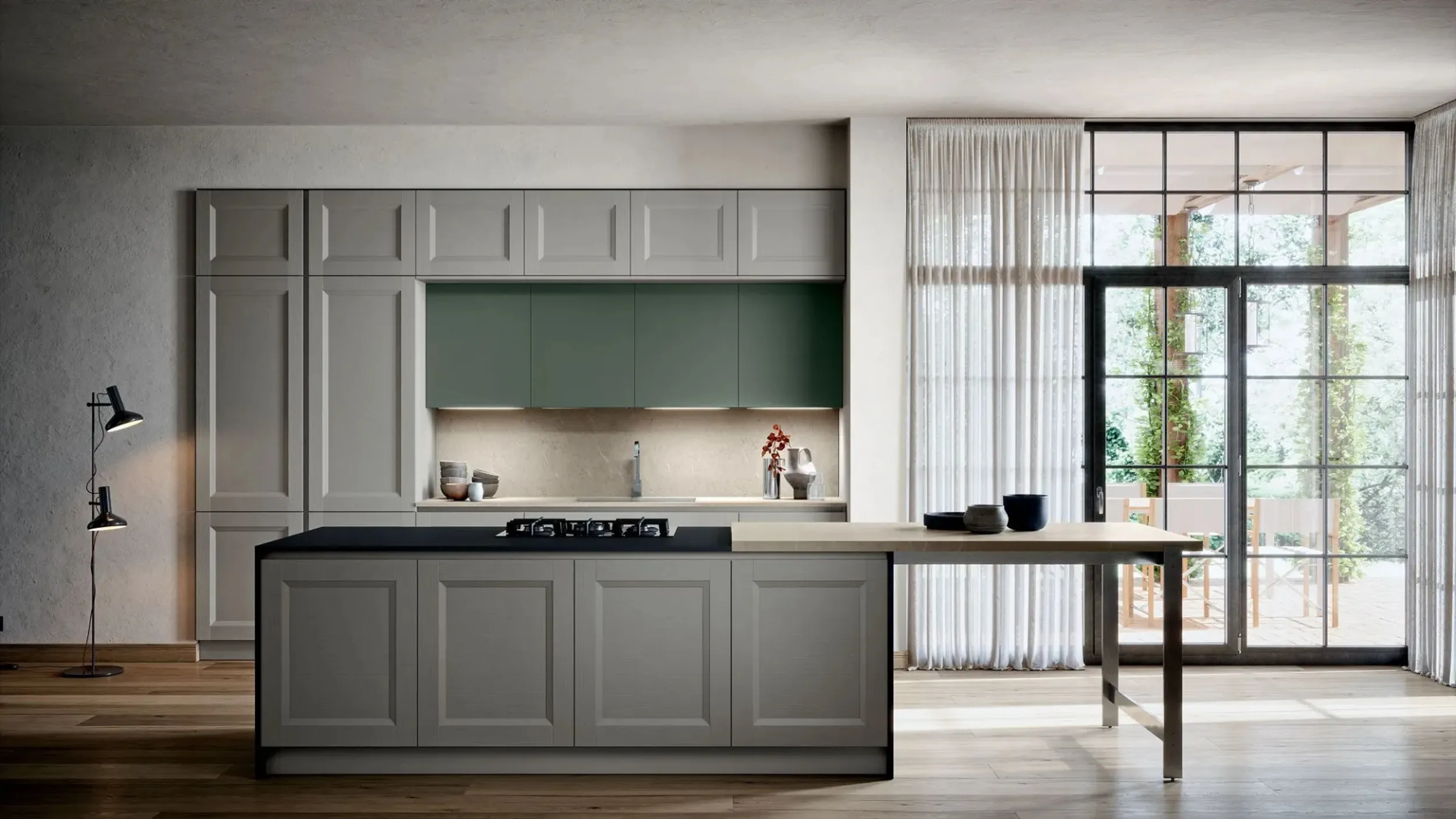 Cucina Classica con isola Asia 04 di Forma Cucine