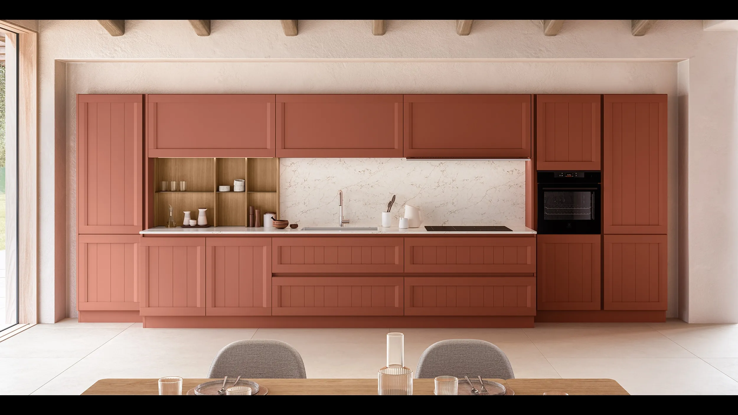 Cucina Moderna lineare Armonia 01 di Veneta Cucine