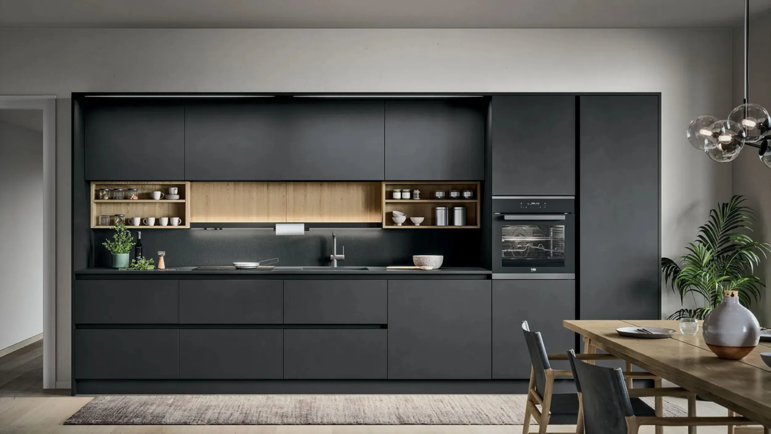 Cucina Moderna lineare Colibrì 04 di Forma Cucine
