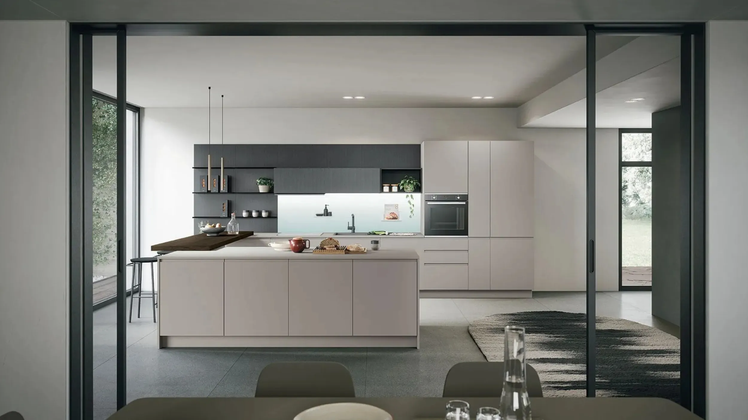 Cucina Moderna con penisola Joy 04 di Forma Cucine