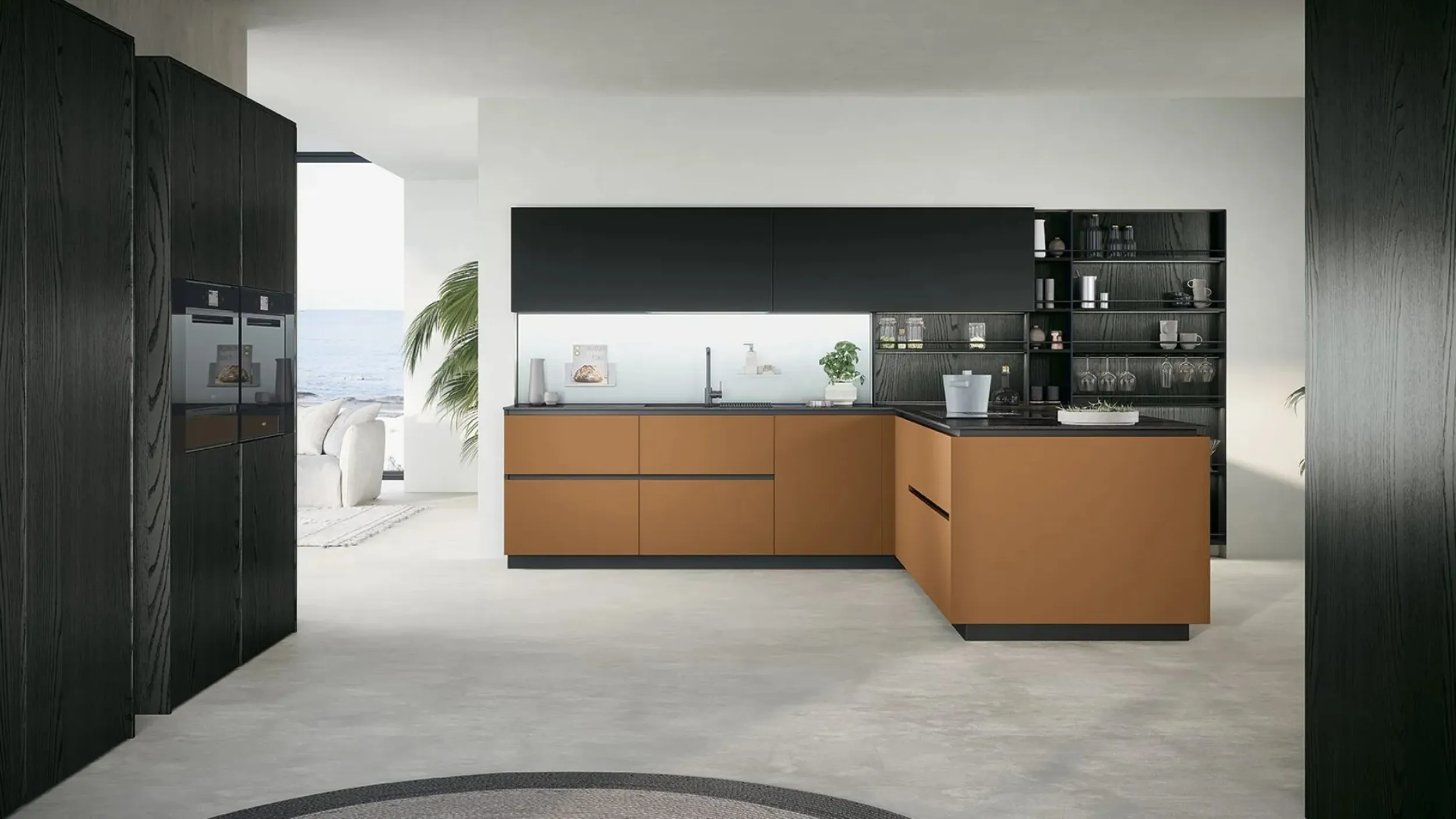 Cucina Moderna con penisola Trend 03 di Forma Cucine